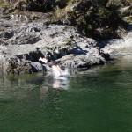 Baignade sur Pelorus River