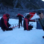 La montée en Hélico