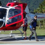 Le retour en hélico