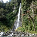 Les cascades sur la route de Wanaka