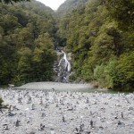 Les cascades sur la route de Wanaka